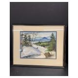 Framed Water Color 20'x16'