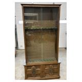 Gun Cabinet with Glass Doors track broken 37'x10'x