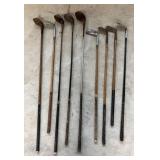 Vintage Wood Golf Clubs
