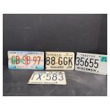 License Plates some missing parts