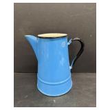 Vintage Enamelware Polish Coffee Pot no lid