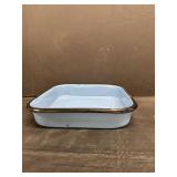 Vintage Enamelware Pan 10' Square