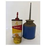 Vintage Shell Handy &  Oil Cans
