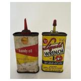 Vintage Shell Handy & Liquid Wrench Cans