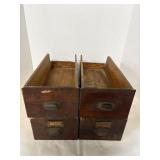 Vintage Desk Drawers 7'x18.5'x5'H