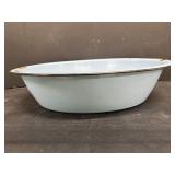 Enamelware Wash Basin 7'x16'x4'H
