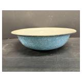 Enamelware Wash Basin 13' Dia 3.75'H