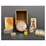 Vintage Desk Drawer & Tins