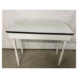 Vintage Enamel Top Table 36'x18'x29.5'H