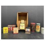 Vintage Desk Drawer & Kitchen Tins