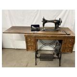 Antique Seamstress Sewing Machine loose wood piece
