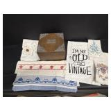 Wood Box, Collar, Cuffs, Hand Towels & Tablecloths