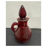 Avon Ruby Red Glass Cruet Bottle