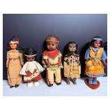 Vintage Indian Dolls 7.5'H