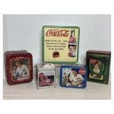 Coca Cola tins (puzzle) (the rest are empty)