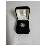 Gold filled ring with sterling silver top...