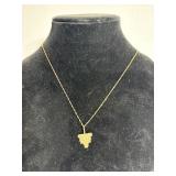 Broken chain & Chicago Bulls pendant both 14kt