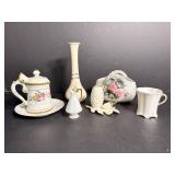 Pine cone tooth pick holder & misc trinkets