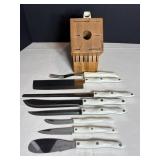 Cutco knives & wood block