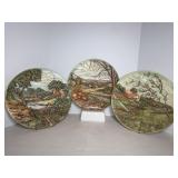 Set of 3 Byron Molds 1973 decoration plates 13.25'