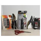 Garden shears, batteries & misc tools