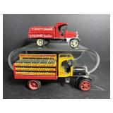 Vtg Coca Cola  bottle truck banks & ERTL truck ..