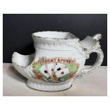 Vtg Lucky Spots Porcelain Scuttle Shaving Mug