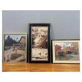 Vtg Coca Cola pictures (2) 8' x 10' & (1) 8'x 14'