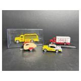 Vtg Coca Cola bottle truck & misc cars & truck