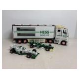 Vtg Hess toy truck & race car set - untested