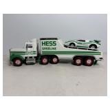 Vtg Hess toy truck with racer - untested