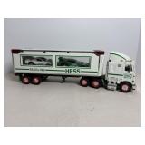 Vtg Hess toy truck & racers - untested