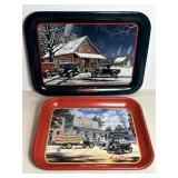 Vtg Coca Cola trays