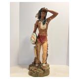 Vtg Native American warrior figure made by ...