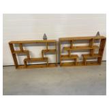 Pine shelving units #1 36'W x 4.5'D x 24'H &..