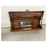 Vtg Piano top made into shelf 44.5'W x 15'D x 32'H