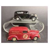 Vtg ERTL 1938 Chevy panel truck bank & 1940...