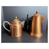 Vtg Copper tea pots