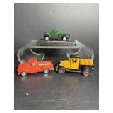 1941 Die cast Plymouth pick up, 1928 Chevrolet...
