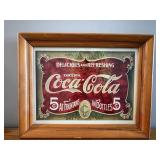 Framed Coca-Cola Print 19'W x 15'H