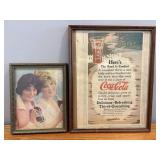 Vtg Coca Cola pictures 8' x 10' & 12' x 15'