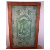 Framed Etched Glass picture 26.5'W x 43'H...