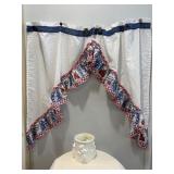 Pillsbury Dough Boy crock & curtains