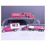 Coca Cola semi toy trucks & Vtg Coca Cola....