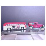 Coca Cola bus & die cast delivery truck