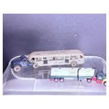 Plastic  Hess tanker truck & old Greyhound ...