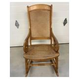Vtg cane adult rocker