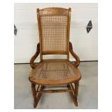 Vtg cane adult rocker