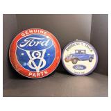 Ford V8 Concave tin sign 16' , Ford truck tin...