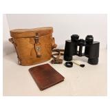 Vtg Sans & Streiffe 7'x35' 7.5 degree Binoculars